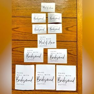 Wine bottle stickers brand new 3 different sizes